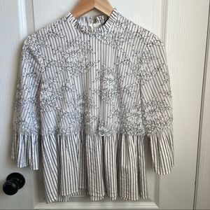 Zara peplum blouse